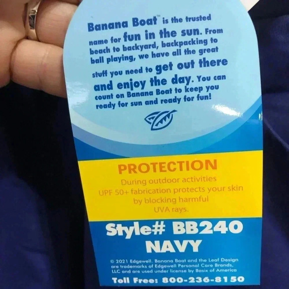 Banana Boat UPF 50+ swim, casual summer shorts, elastic waist,pockets - Picture 8 of 10